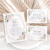 Blume, rosa Blume, Boho, Babydusche Serviette