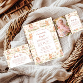 Pink Whimsical Fairy Birthday Einladung