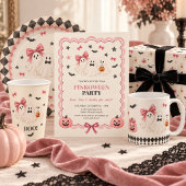 Personalisierter rosa Halloween-Geburtstagspapiert Pappteller