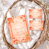 Pizza Party Diapper Raffle Begleitkarte