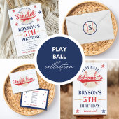 Play Ball! Baseball Birthday Napkin Serviette