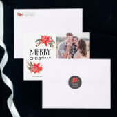 Red Poinsettia Pattern Holiday Tischdecke