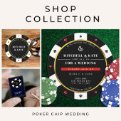 Poker Chip Hochzeitsprogramm Fächer