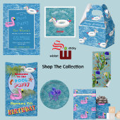 Oktopus im Wasser Pappteller