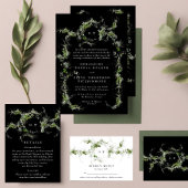 Eukalyptus Wreath Black Monogram Arch Tischnummer