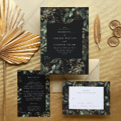 Premium Gold Botanische Eukalyptus Grüne Smarald Runder Aufkleber
