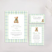 Bärchen-Baby-Party Junge Geschenkanhänger