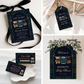 Preppy Polo Teddy Bear Baby Shower Welcome Sign Poster