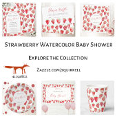 Strawberry Baby Duwer Diaper Raffle Begleitkarte