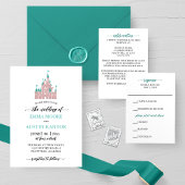Princess Castle Wedle Return Address Label