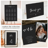 PRIYA Moderne Black Baby Diaper Raffel Platzkarte