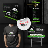 Berufliche Pflege und Landschaftsgestaltung für gr Quadratische Visitenkarte