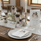 Willkommen beim Hochzeitsdog des Mops Wandteppich