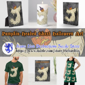 Kürbiskopf-Geist Halloween-Kunst Serviette