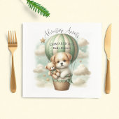 Puppy Bear Adventure Balloon Baby Shower Welcome Banner