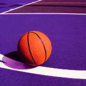 Lila Girls Geburtstagsparty Basketball Pappteller