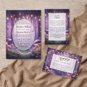 Lila Schmetterlinge und Hochzeiten von Starlit Ski Einladung (Personalisiere diese Kollektion eines unabhängigen Creators.)