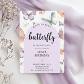 Lila Schmetterling und glücklicher Geburtstag Geschenkpapier