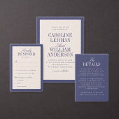 Lila klassische Hochzeit Einladung (Personalisiere diese Kollektion eines unabhängigen Creators.)