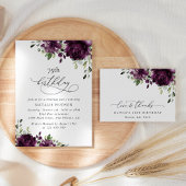 Violette Blumen, Pflaumenblumen, Blume, Geburtstag Poster