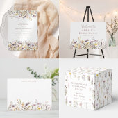 Lila Wildblumen Brautparty Boho Floral Seidenpapier