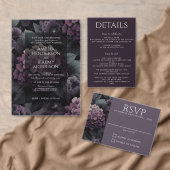 Lila Übersicht über die Flora und Fauna 19 Tischnummer (Personalisiere diese Kollektion eines unabhängigen Creators.)