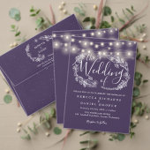 QR-Code für lila Zeichenfolgenleuchten All In One Einladung (Personalisieren Sie die Kollektion dieses unabhängigen Creators. Test)