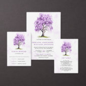 Purple Wisteria Floral Tree Wedding Welcome Sign Acrylschild (Personalisiere diese Kollektion eines unabhängigen Creators.)