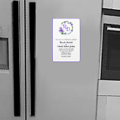 Hübsche Blumenzeremonie Mit Monogramm Hochzeit Dankeskarte