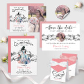 Classic Festive Elegant Quinceanera 15. Party Servietten Mit Folie