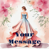 Wasserfarbe Quinceanera Feier Dosenglas