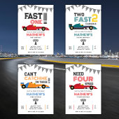 Kann mich nicht erwischen, ich bin drei Rennwagen  Einladung