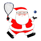 Racquetball Player Holiday Gift Keramik Ornament
