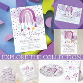 Bücher für Baby Lila Rainbow Baby Dusche Begleitkarte