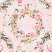 Holiday Pink Merry Nutcracker Beaux Custom Kraut Tischdecke