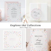 Babysprinkle mit Sprinklen in großer Entfernung Einladung