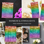 Regenbogen-Ombre-Lichterkette Monogramm Schwule Ho Serviette