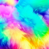 Regenbogen-Streifenmuster mit individuellem Text