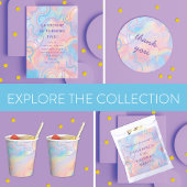 Gefärbte Krawatte Rainbow Partyhütchen