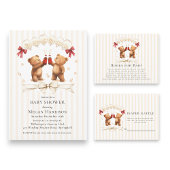 modern Teddy Bear Pop Baby Shower Pappbecher