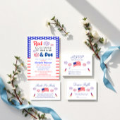 Red White & Due Wasserflaschenetikett