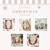 Red Amaryllis Rustic Holiday Weihnachten Pappteller