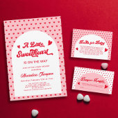 Rot und rosa Valentine Winddusche Windelwanne Wind Begleitkarte