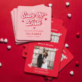 Valentine Red Foto Wedding Einladung