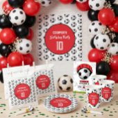 Rote-Jungen-Fußball-Geburtstagsfeier Geschenktütchen