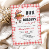 Rote Gingham-Burger-BBQ-Baby-Shower-Servietten Serviette