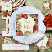 Retro Floral BOHO Einladung Hochzeit