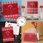 Der moderne Rote Papierkran Zen Origami Save the D Magnet