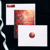 Rote Weihnachtssterne und Beeren Planer (Personalisiere diese Kollektion eines unabhängigen Creators.)