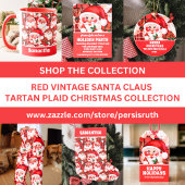 Red Vintag Santa Claus Weihnachtskids Puzzle